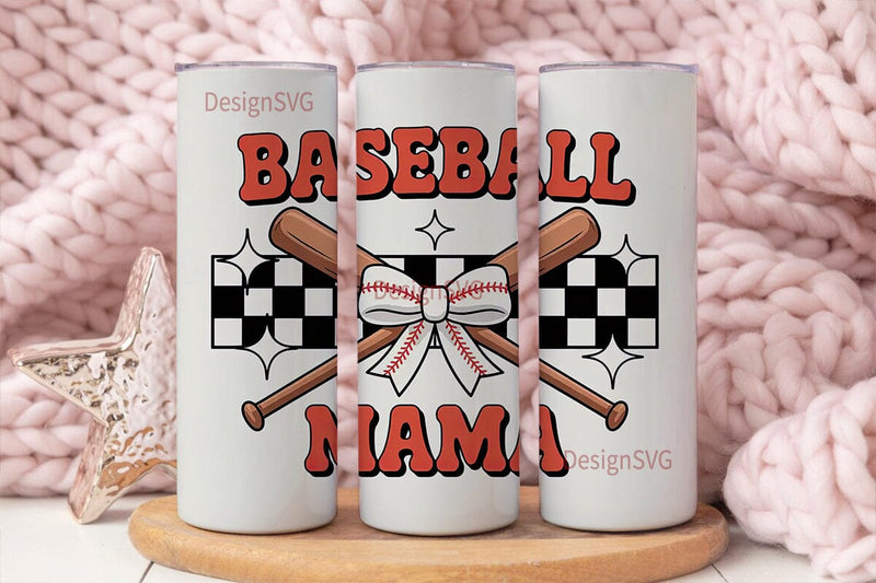 Baseball Mama 20oz Tumbler Wrap Sublimation DesignSVG 