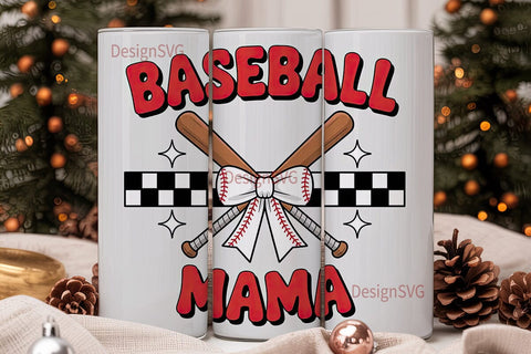 Baseball Mama 20oz Tumbler Wrap Sublimation DesignSVG 