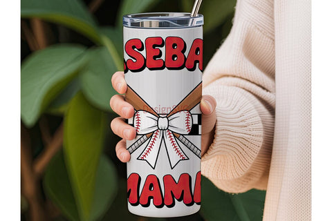 Baseball Mama 20oz Tumbler Wrap Sublimation DesignSVG 