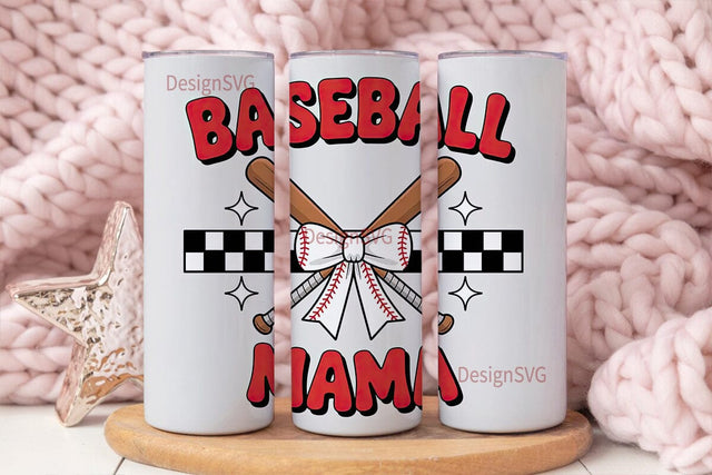 Baseball Mama 20oz Tumbler Wrap Sublimation DesignSVG 