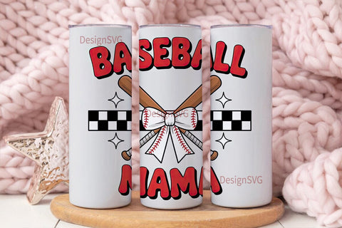 Baseball Mama 20oz Tumbler Wrap Sublimation DesignSVG 