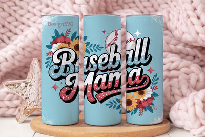 Baseball Mama 20oz Tumbler Wrap Sublimation DesignSVG 