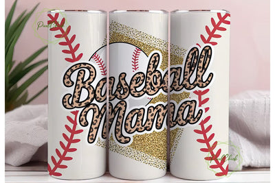 Baseball Mama 20oz Tumbler Wrap Sublimation PixelChick 