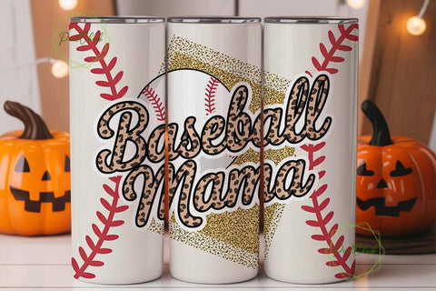 Baseball Mama 20oz Tumbler Wrap Sublimation PixelChick 