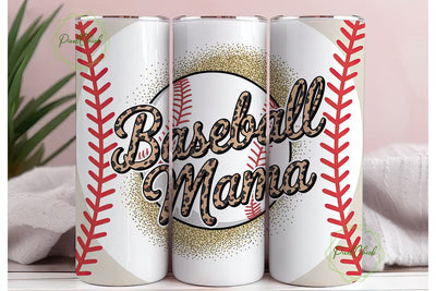 Baseball Mama 20oz Tumbler Wrap Sublimation PixelChick 