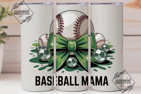 Baseball Mama 20oz Tumbler Wrap Sublimation sassyprint 