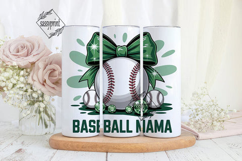 Baseball Mama 20oz Tumbler Wrap Sublimation sassyprint 