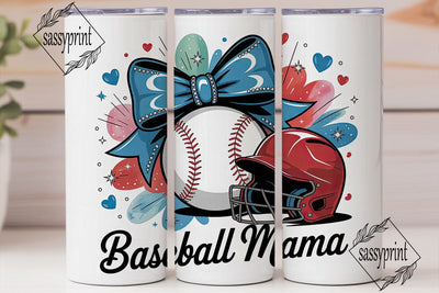 Baseball Mama 20oz Tumbler Wrap Sublimation sassyprint 