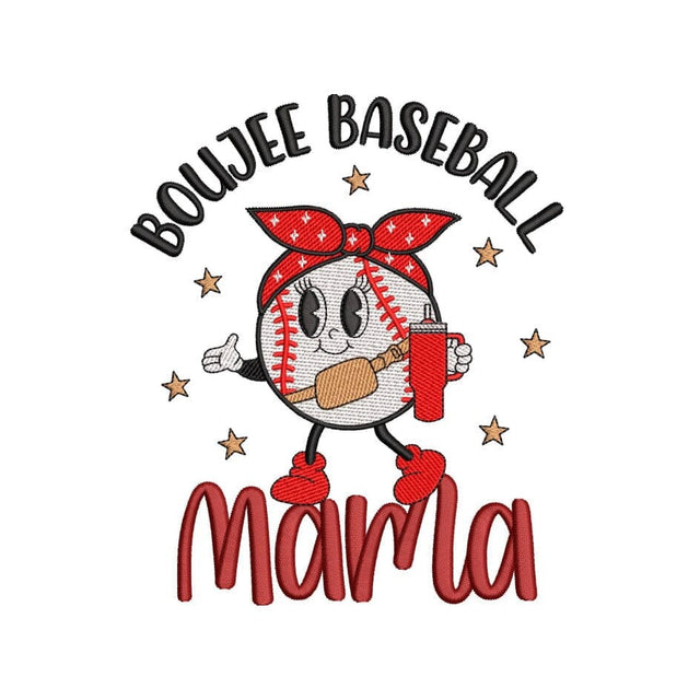 Baseball Mama Embroidery Design, Sports Mom Embroidery Design, 3 sizes, Instant Download Embroidery/Applique DESIGNS Nino Nadaraia 