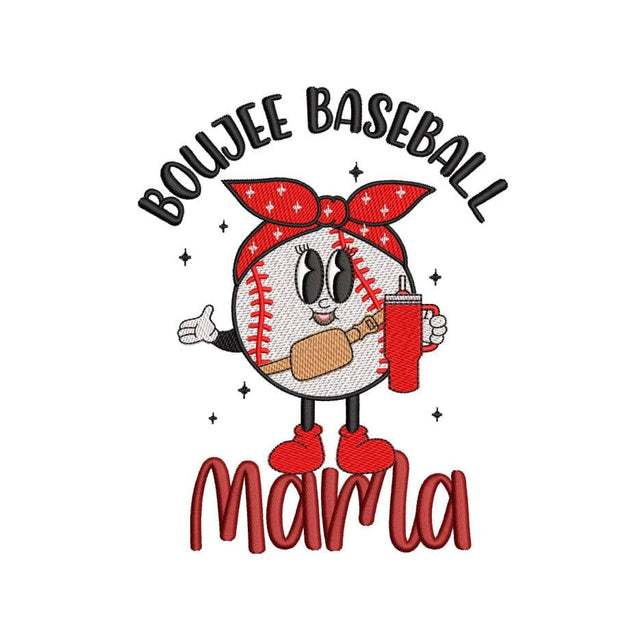 Baseball Mama Embroidery Design, Sports Mom Embroidery Design, 3 sizes, Instant Download Embroidery/Applique DESIGNS Nino Nadaraia 