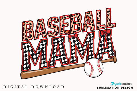 Baseball Mama PNG, Baseball Coquette PNG, Baseball Bow PNG, Baseball Mom PNG, Retro Baseball PNG, Game Day Sublimation, Sports PNG, Baseball Mama Checkered Theme PNG Sublimation Regulrcrative 