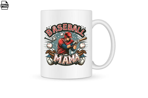 Baseball Mama PNG Clipart Printable File Sublimation Creativedesigntee 