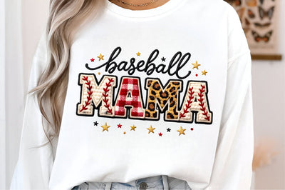 Baseball Mama PNG, Faux Yarn Baseball Sublimation designmaster24 