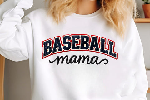Baseball Mama PNG, Faux Yarn Baseball Sublimation designmaster24 