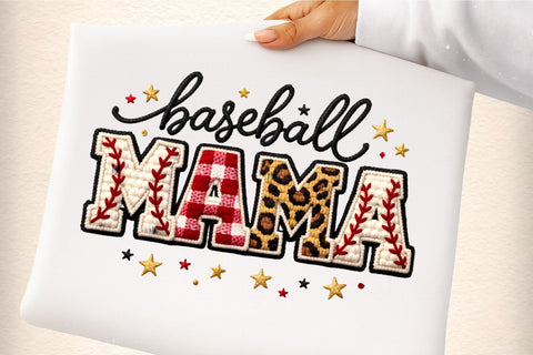 Baseball Mama PNG, Faux Yarn Baseball Sublimation designmaster24 