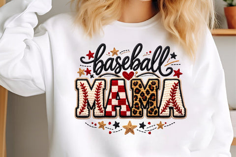 Baseball Mama PNG, Faux Yarn Baseball Sublimation designmaster24 