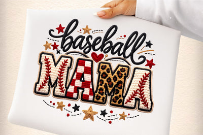 Baseball Mama PNG, Faux Yarn Baseball Sublimation designmaster24 