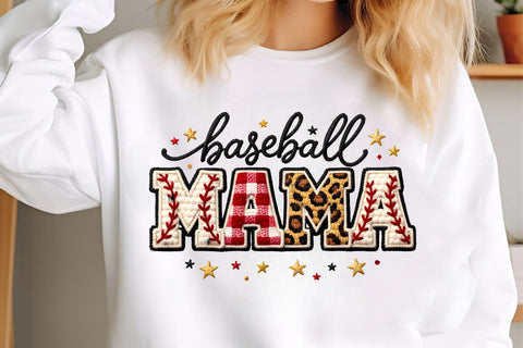 Baseball Mama PNG, Faux Yarn Baseball Sublimation designmaster24 