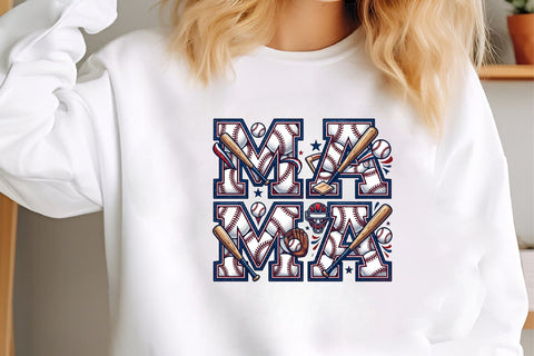 Baseball Mama PNG Sublimation designmaster24 