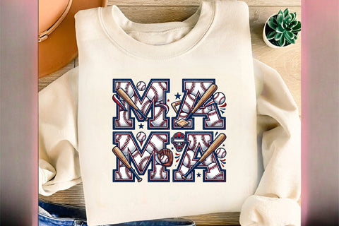 Baseball Mama PNG Sublimation designmaster24 