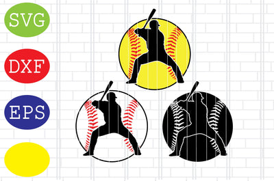 Baseball Men Svg, Softball Silhouette, Softball File, Baseball Cut File, Sport Svg, Jpg, Eps, Dxf Files SVG DigitalSvgFiles 