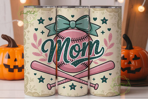 Baseball Mom 20oz Tumbler Design Sublimation PixelChick 