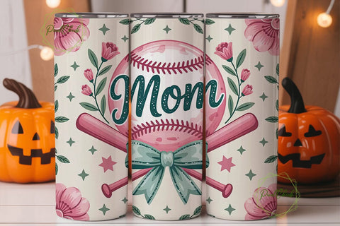 Baseball Mom 20oz Tumbler Design Sublimation PixelChick 