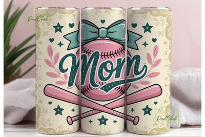 Baseball Mom 20oz Tumbler Design Sublimation PixelChick 