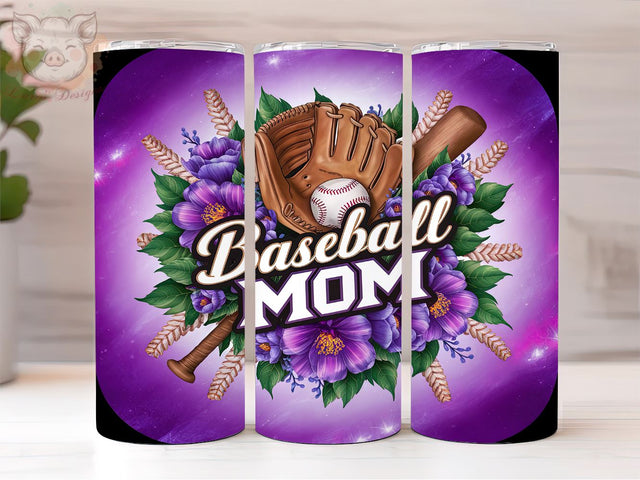 Baseball Mom 20oz Tumbler Png, Straight & Tapered Tumbler Png, Baseball Tumbler Png, Digital Download PNG Sublimation Lara' s Designs 