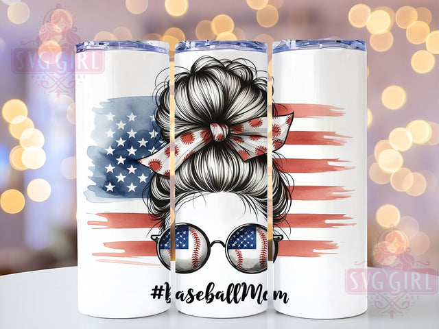 Baseball Mom 20oz Tumbler Wrap Sublimation Design, Straight Tapered Tumbler Wrap, Sports Fan Tumbler Png, Instant Digital Download Sublimation SvggirlplusArt 