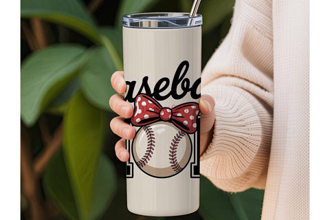 Baseball Mom 20oz Tumbler Wrap Sublimation DesignSVG 