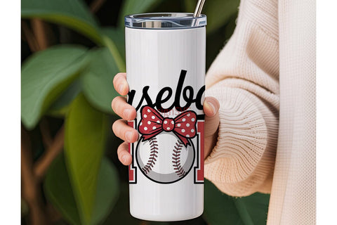 Baseball Mom 20oz Tumbler Wrap Sublimation DesignSVG 