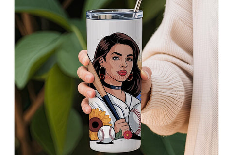Baseball Mom 20oz Tumbler Wrap Sublimation DesignSVG 