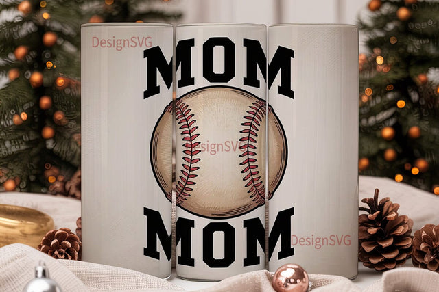 Baseball Mom 20oz Tumbler Wrap Sublimation DesignSVG 