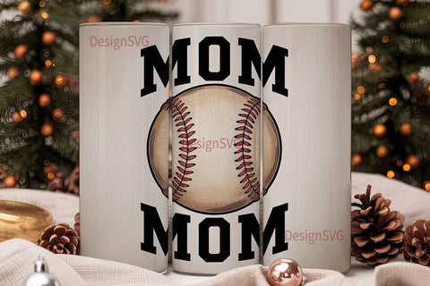 Baseball Mom 20oz Tumbler Wrap Sublimation DesignSVG 