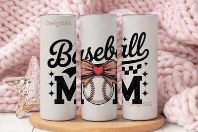 Baseball Mom 20oz Tumbler Wrap Sublimation DesignSVG 
