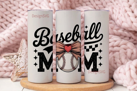 Baseball Mom 20oz Tumbler Wrap Sublimation DesignSVG 