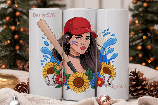 Baseball Mom 20oz Tumbler Wrap Sublimation DesignSVG 