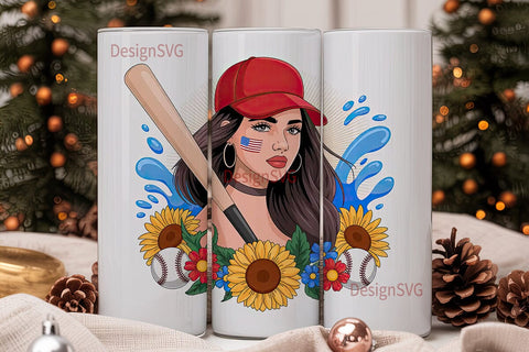 Baseball Mom 20oz Tumbler Wrap Sublimation DesignSVG 