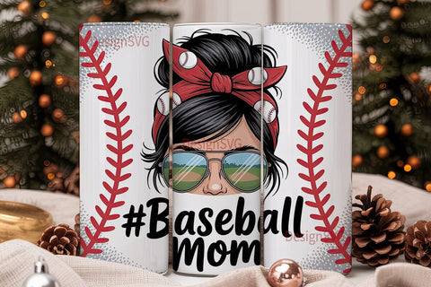 Baseball Mom 20oz Tumbler Wrap Sublimation DesignSVG 
