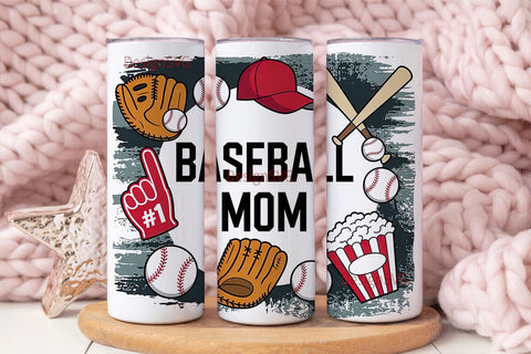 Baseball Mom 20oz Tumbler Wrap Sublimation DesignSVG 