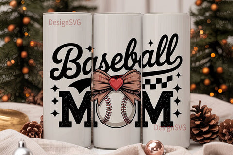 Baseball Mom 20oz Tumbler Wrap Sublimation DesignSVG 