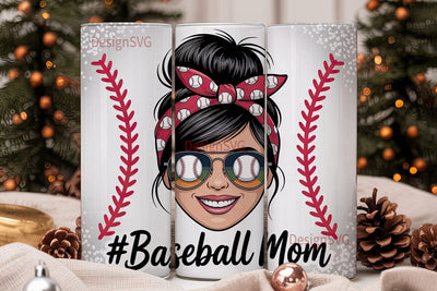 Baseball Mom 20oz Tumbler Wrap Sublimation DesignSVG 