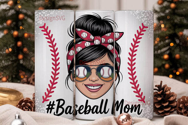 Baseball Mom 20oz Tumbler Wrap Sublimation DesignSVG 