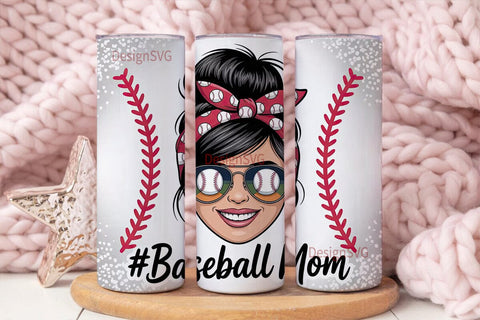 Baseball Mom 20oz Tumbler Wrap Sublimation DesignSVG 