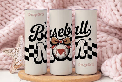 Baseball Mom 20oz Tumbler Wrap Sublimation DesignSVG 