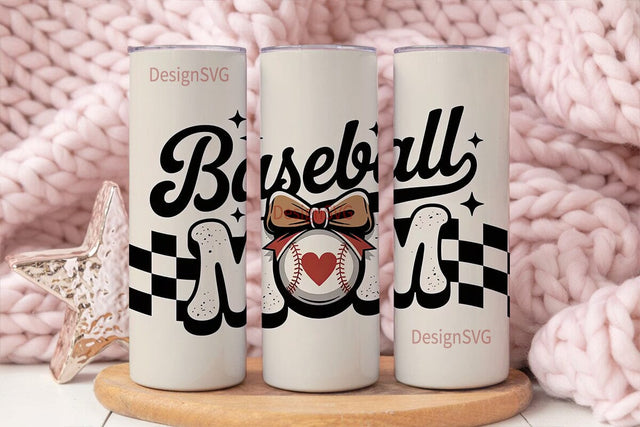 Baseball Mom 20oz Tumbler Wrap Sublimation DesignSVG 