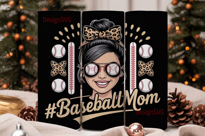 Baseball Mom 20oz Tumbler Wrap Sublimation DesignSVG 