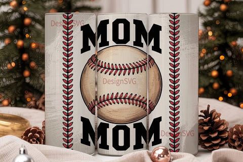Baseball Mom 20oz Tumbler Wrap Sublimation DesignSVG 