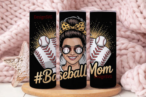 Baseball Mom 20oz Tumbler Wrap Sublimation DesignSVG 